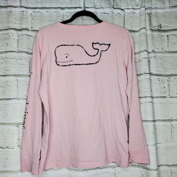 Vineyard Vines whale print Long sleeve tee medium - Picture 7 of 7